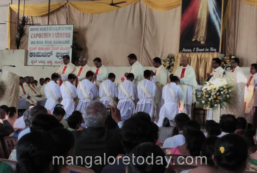 Seven Capuchin deacons